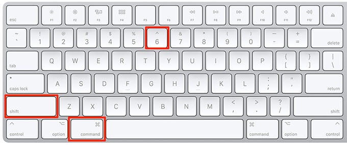 what is the ctrl key on mac for screenshot